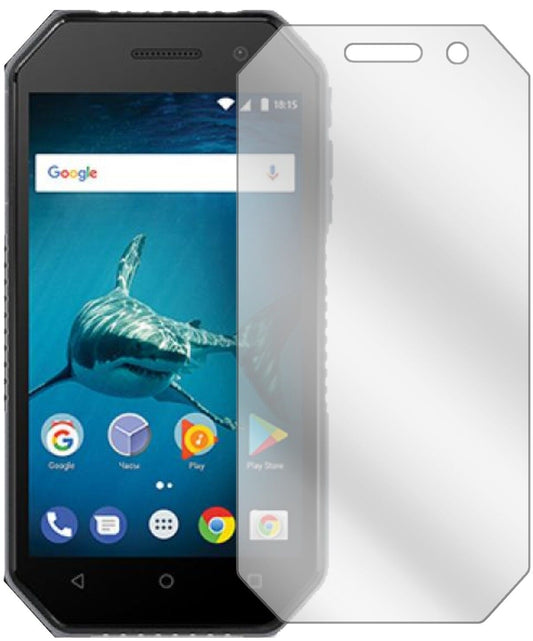 Klare Displayschutzfolie von dipos passend für BQ Mobile 4077 Shark Mini, präziser Zuschnitt und blasenfrei montiert
