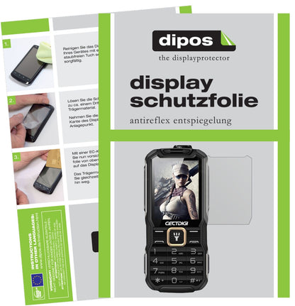 1x Schutzfolie matt für Rugum T9900 Display-Schutzfolie