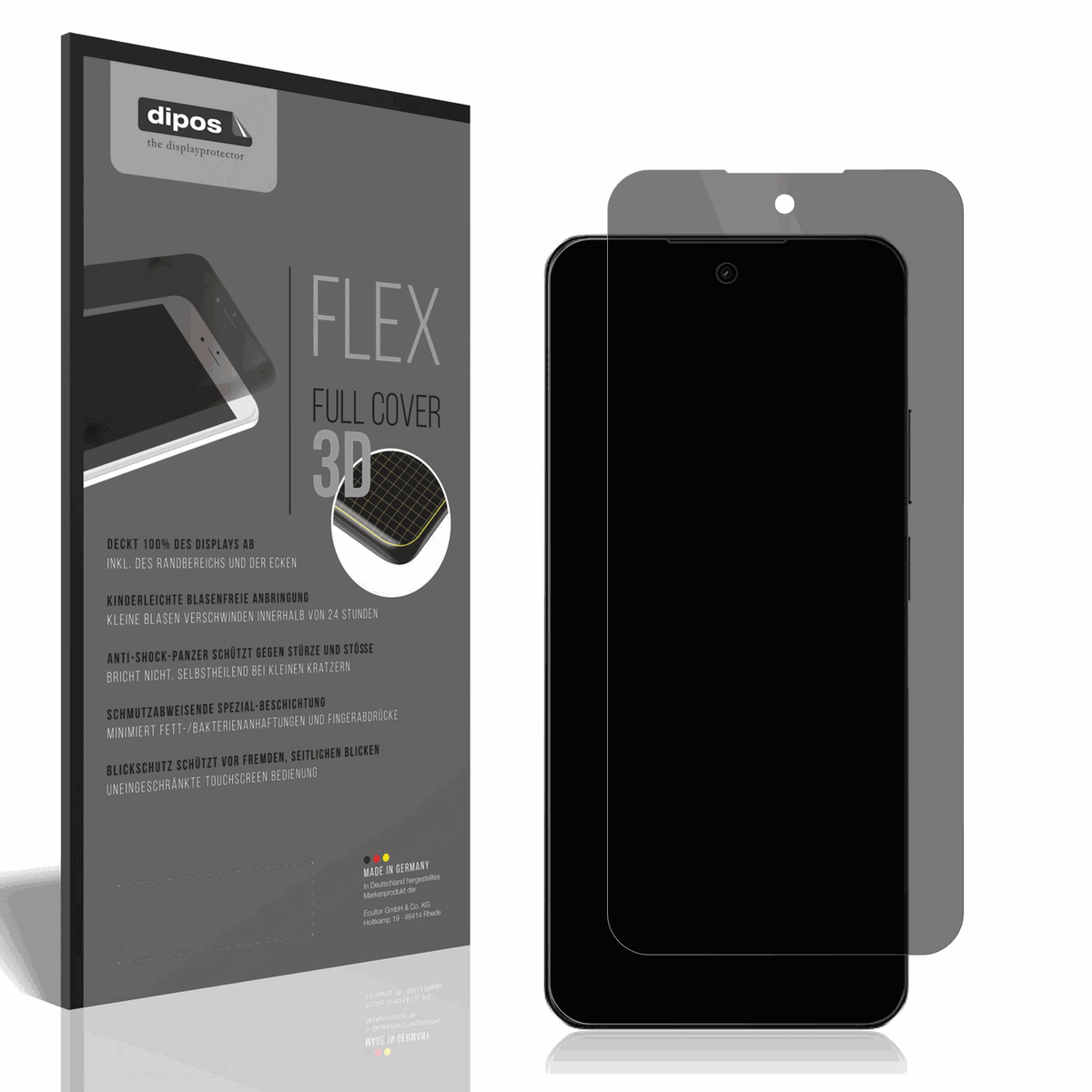 Full Cover Privacy Blickschutzfolie für Realme C75 5G