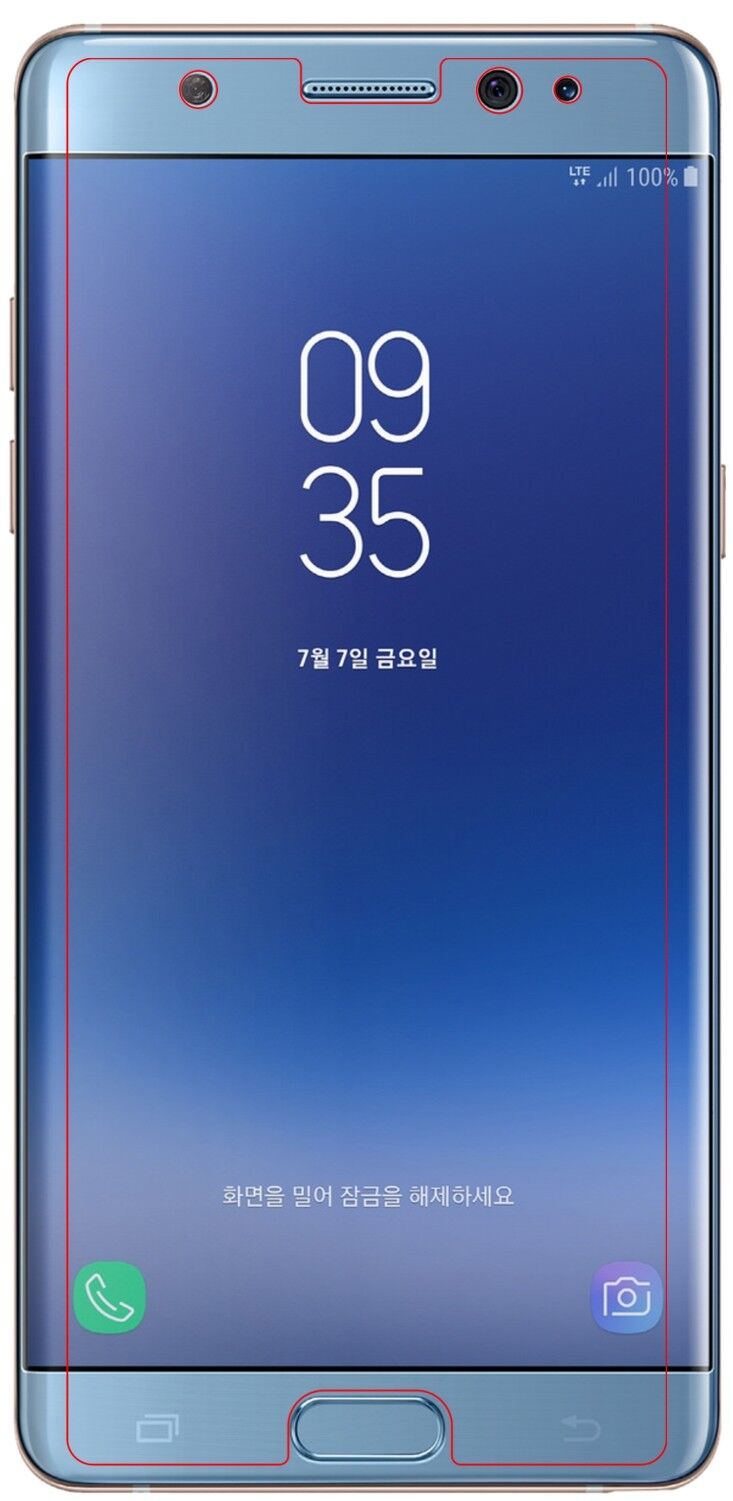 1x 9H Schutzfolie matt für Samsung Galaxy Note FE Panzerfolie