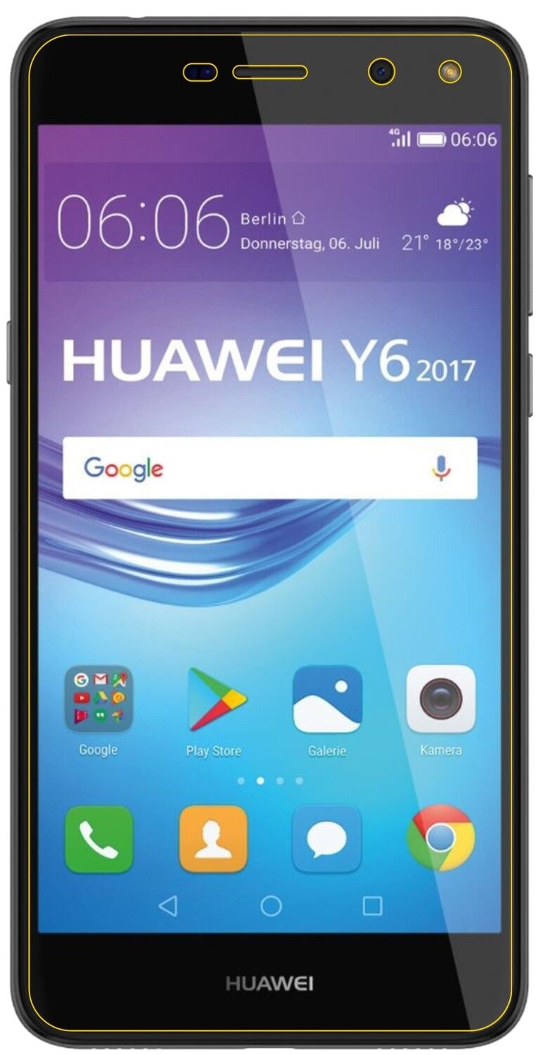 1x 9H Schutzfolie für Huawei Y6 (2017) Panzerfolie