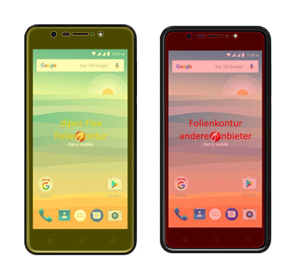2x 3D Full Cover Schutzfolie für Cherry Mobile Flare S6
