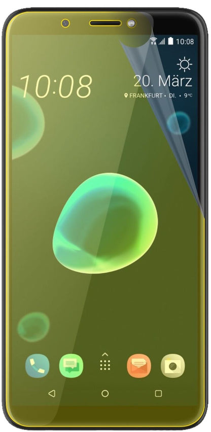 2x 3D Full Cover Schutzfolie für HTC Desire 12 Plus