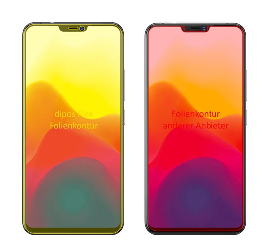 2x 3D Full Cover Schutzfolie für Vivo X21UD