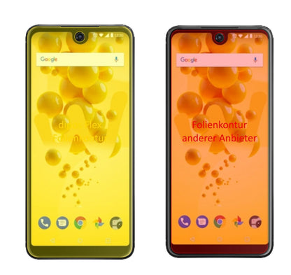 2x 3D Full Cover Schutzfolie für Wiko View 2