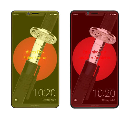 2x 3D Full Cover Schutzfolie für Sharp Aquos D10