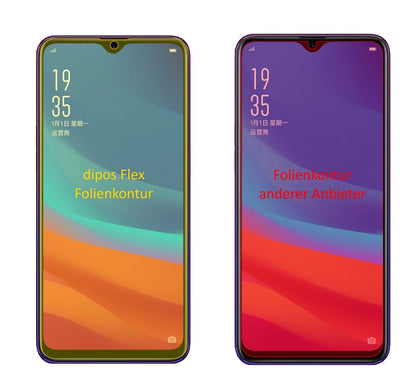2x 3D Full Cover Schutzfolie für Oppo A7x