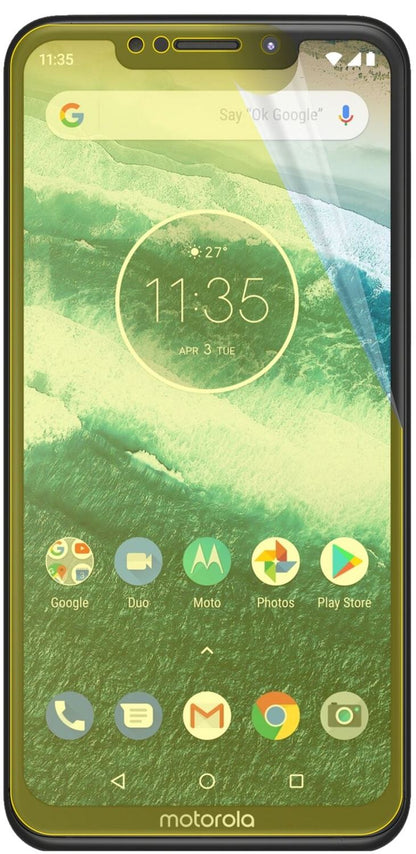 2x 3D Full Cover Schutzfolie für Motorola One Power