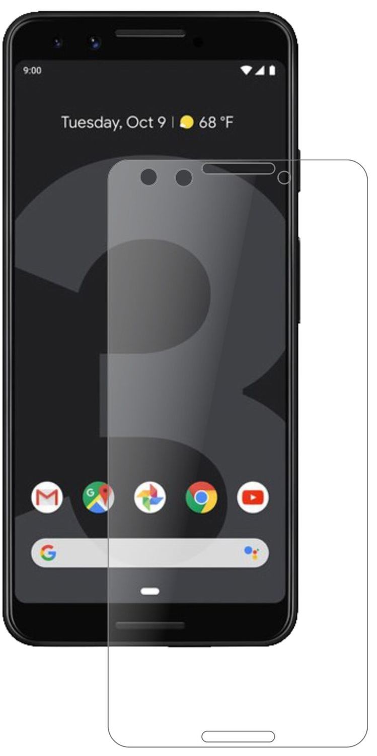1x 9H Schutzfolie matt für Google Pixel 3 Panzerfolie
