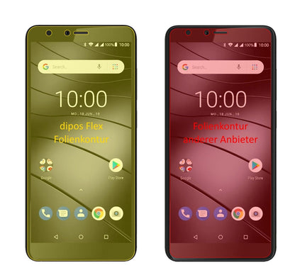 2x 3D Full Cover Schutzfolie für Gigaset GS100