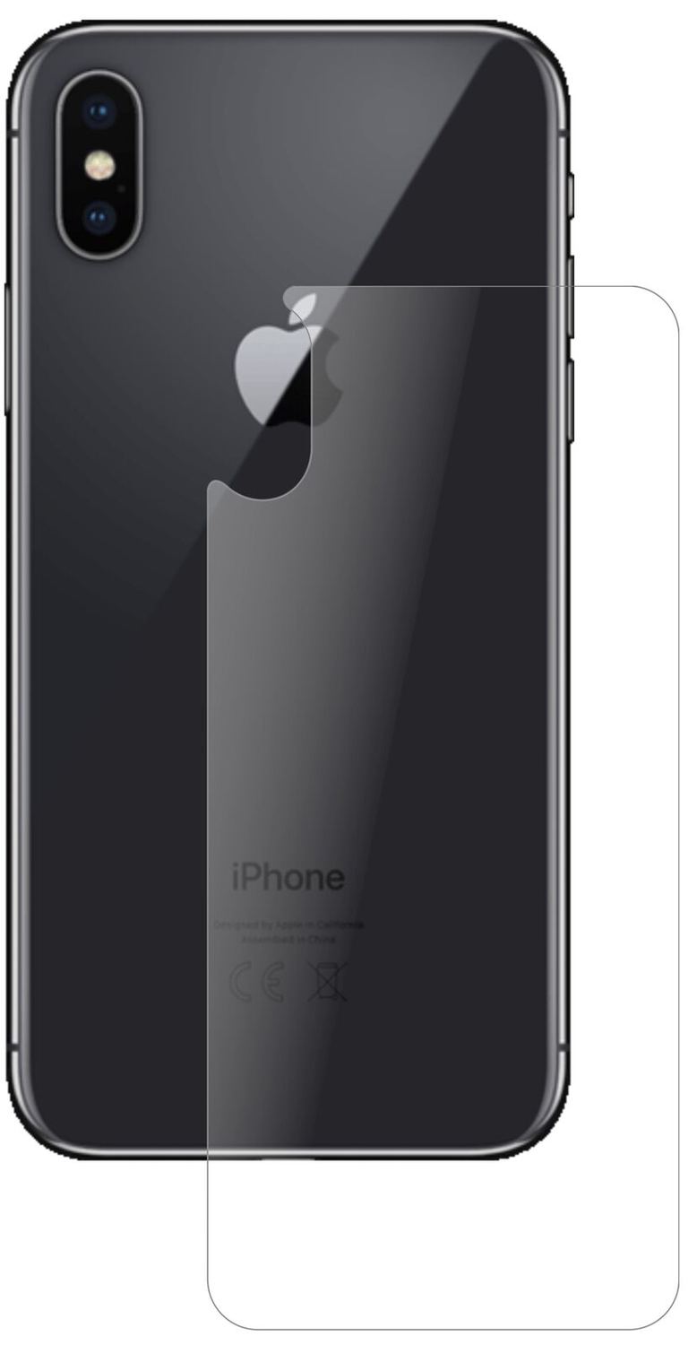 1x 9H Schutzfolie matt für Apple iPhone XS Rückseite Panzerfolie