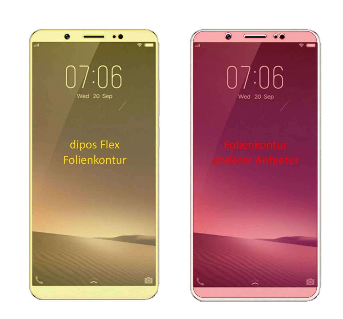 2x 3D Full Cover Schutzfolie für Vivo Z10