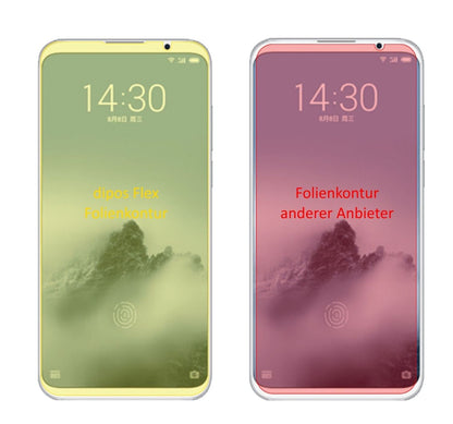 2x 3D Full Cover Schutzfolie für Meizu 16 Plus