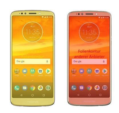2x 3D Full Cover Schutzfolie für Motorola Moto E5 Plus