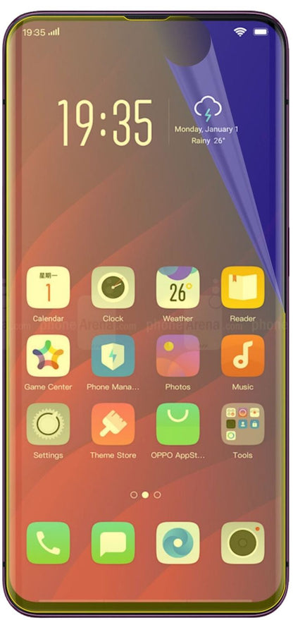 2x 3D Full Cover Schutzfolie für Oppo Find X