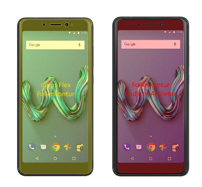 2x 3D Full Cover Schutzfolie für Wiko Tommy 3