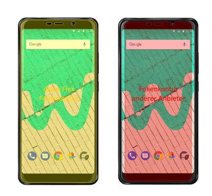 2x 3D Full Cover Schutzfolie für Wiko View Max