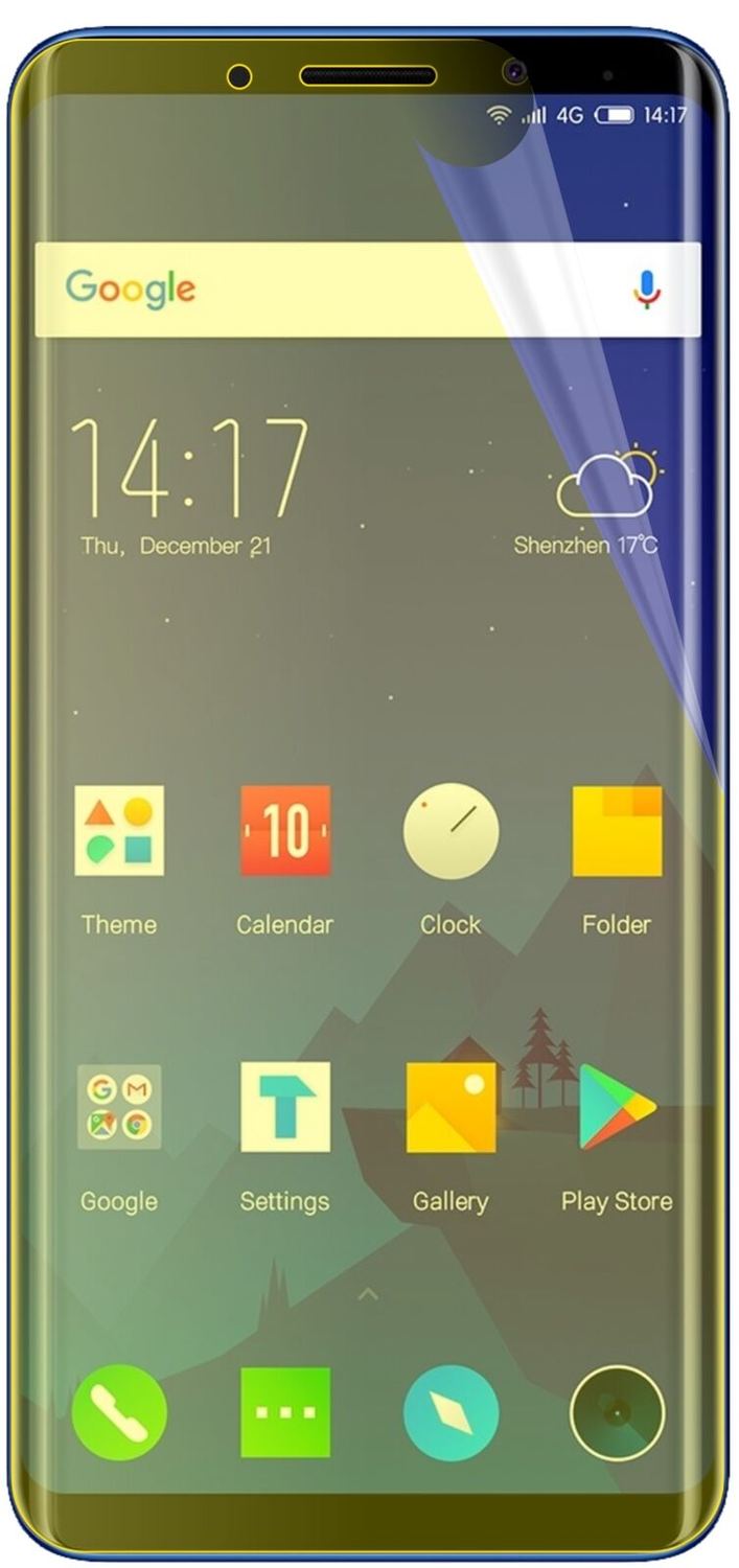 2x 3D Full Cover Schutzfolie für Elephone U