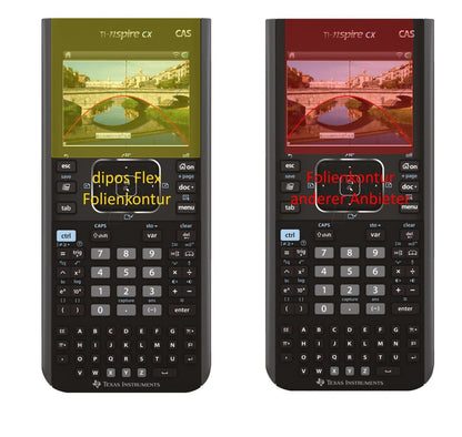 2x 3D Full Cover Schutzfolie für Texas Instruments TI Nspire CX Taschenrechner