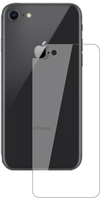 1x 9H Schutzfolie für Apple iPhone 8 Rückseite Panzerfolie