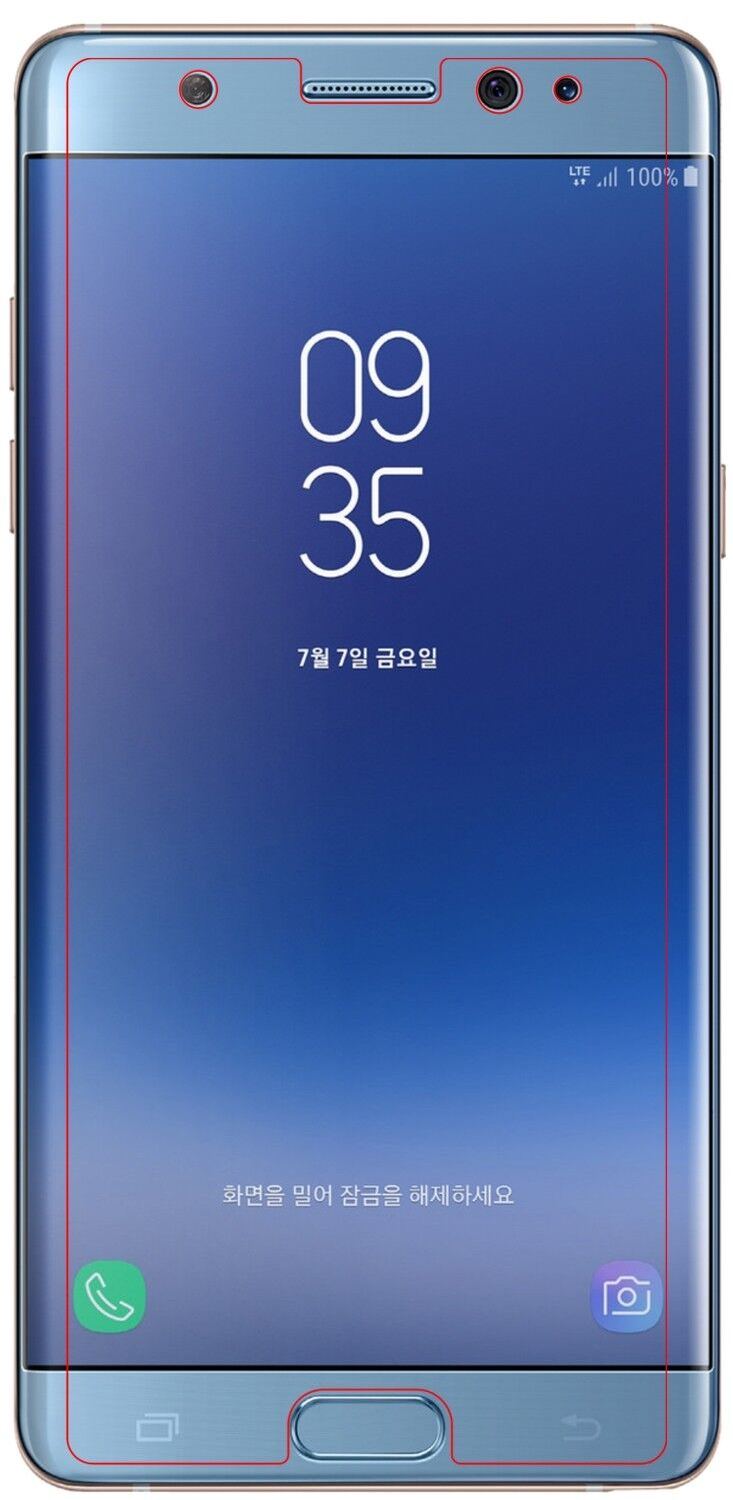 1x 9H Schutzfolie für Samsung Galaxy Note FE Panzerfolie