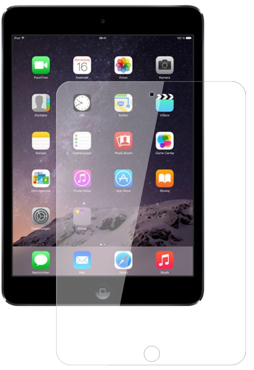 1x 9H Schutzfolie für Apple iPad Mini 1 / 2 / 3 Panzerfolie
