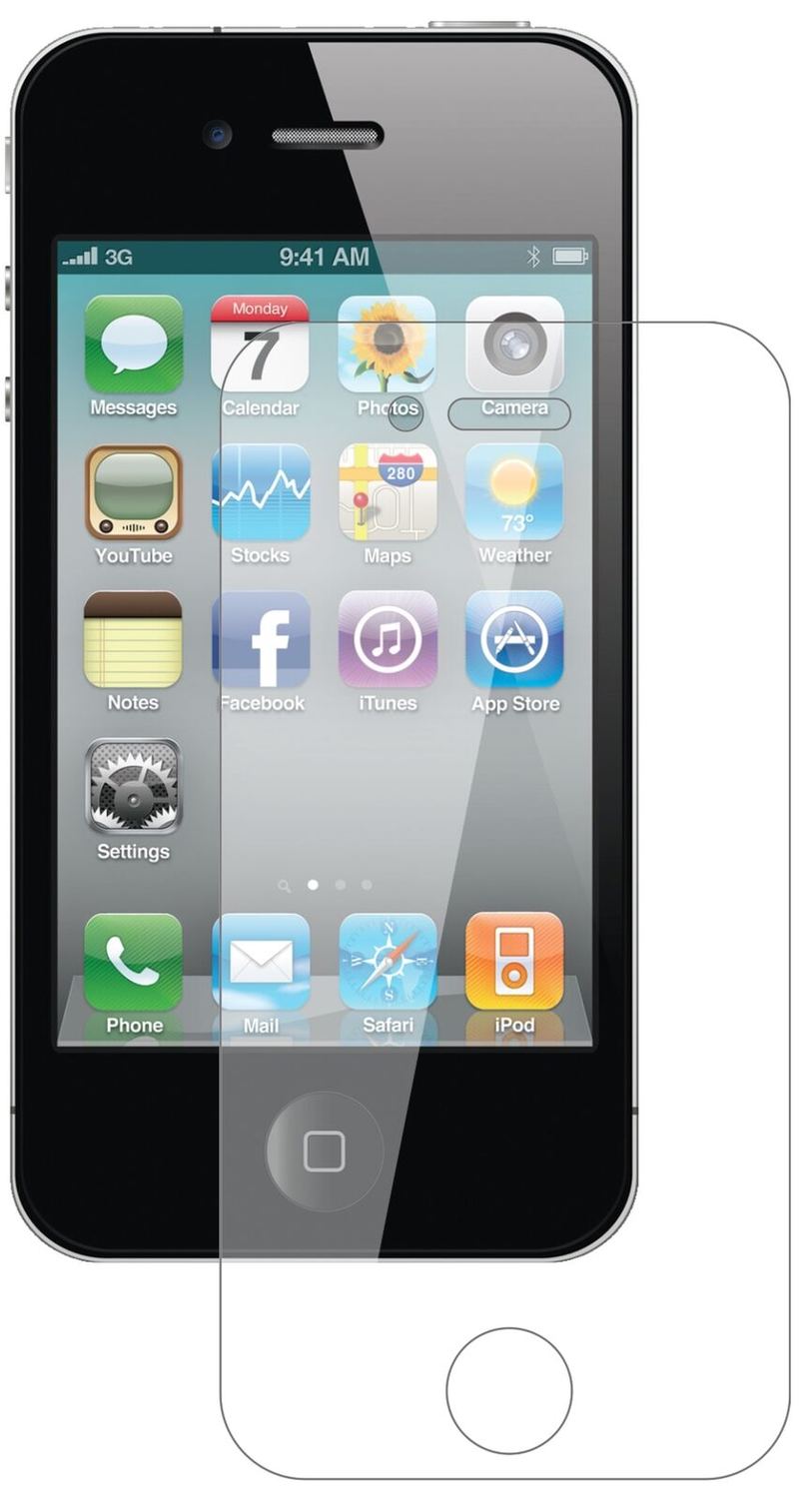 1x 9H Schutzfolie für Apple iPhone 4 / 4S Panzerfolie
