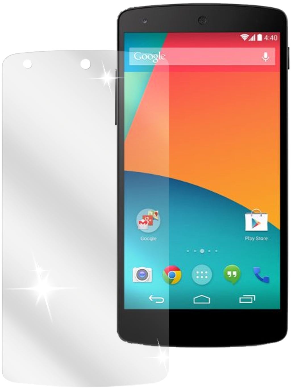 2x Schutzfolie klar für Google Nexus 5 LG Display-Schutzfolie