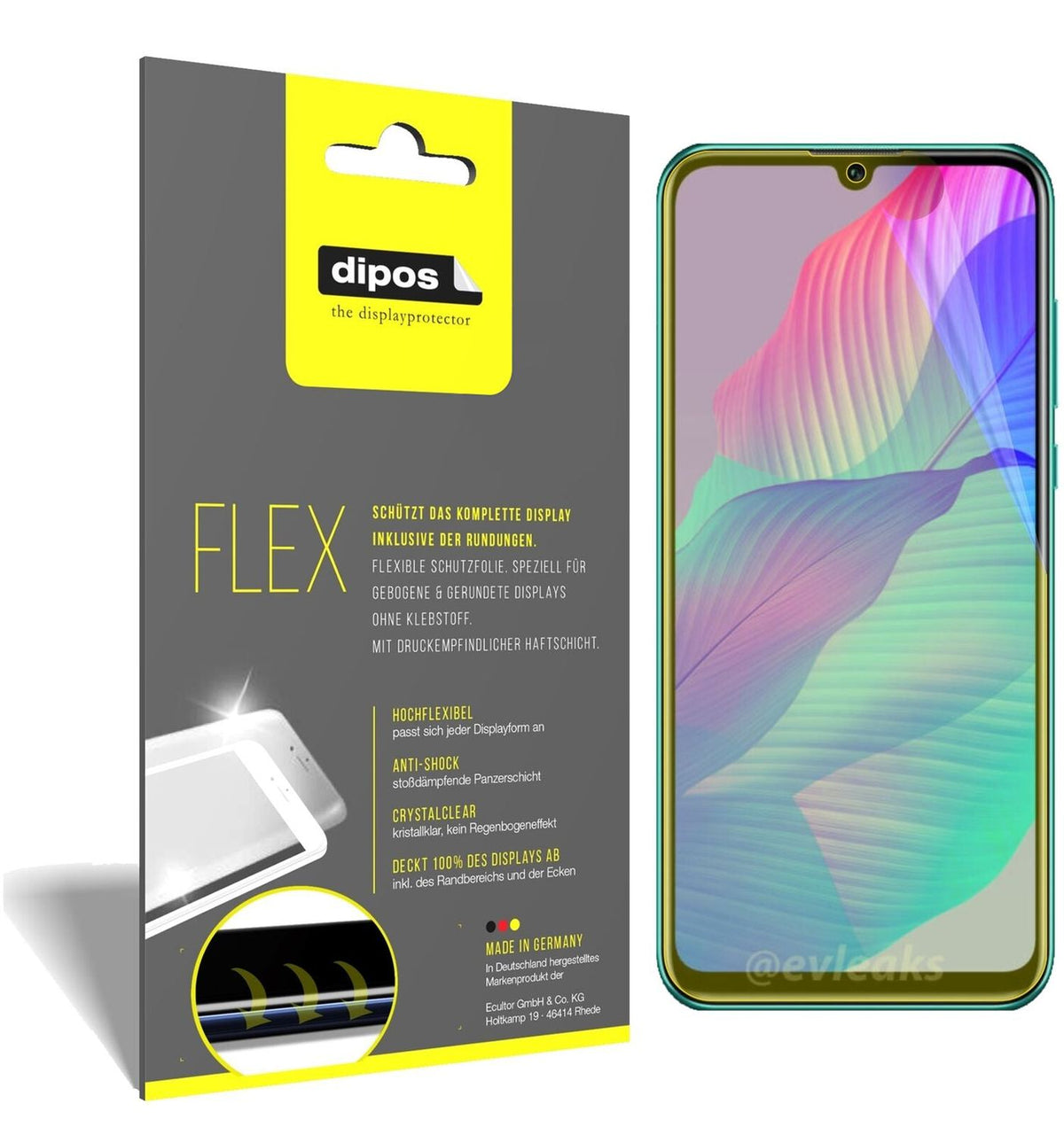 2x 3D Full Cover Schutzfolie für Huawei P Smart S