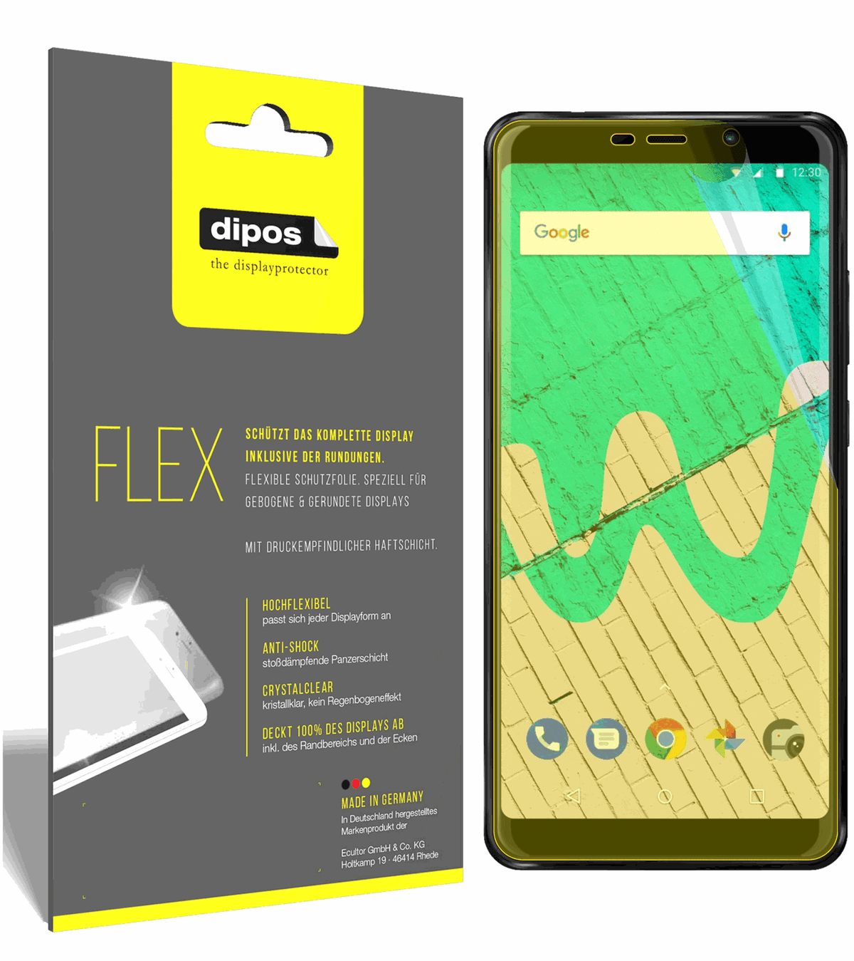 3x 3D Full Cover Schutzfolie für Wiko View Max