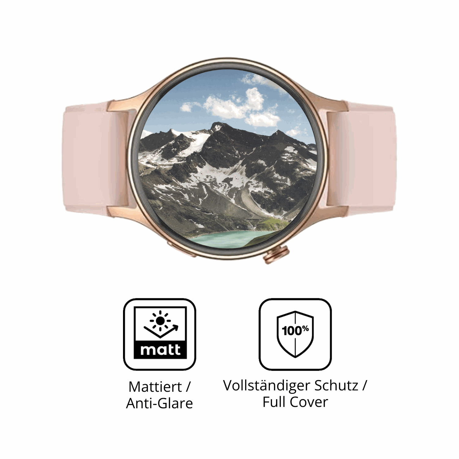 Flexible TPU-Folie passend zugeschnitten f�r aeac AR01 1.32 Zoll, vollst�ndige Abdeckung