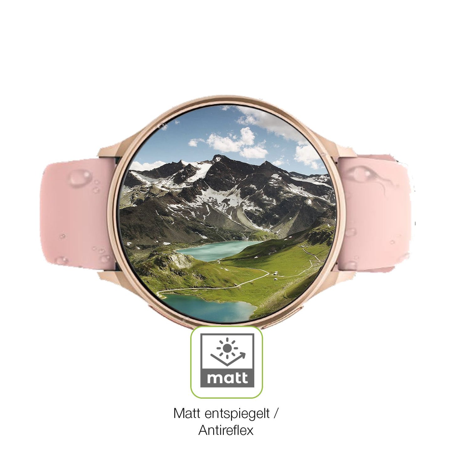 Flexible TPU-Folie passend zugeschnitten für Aimiuvei Smartwatch 1.27 Zoll, vollständige Abdeckung