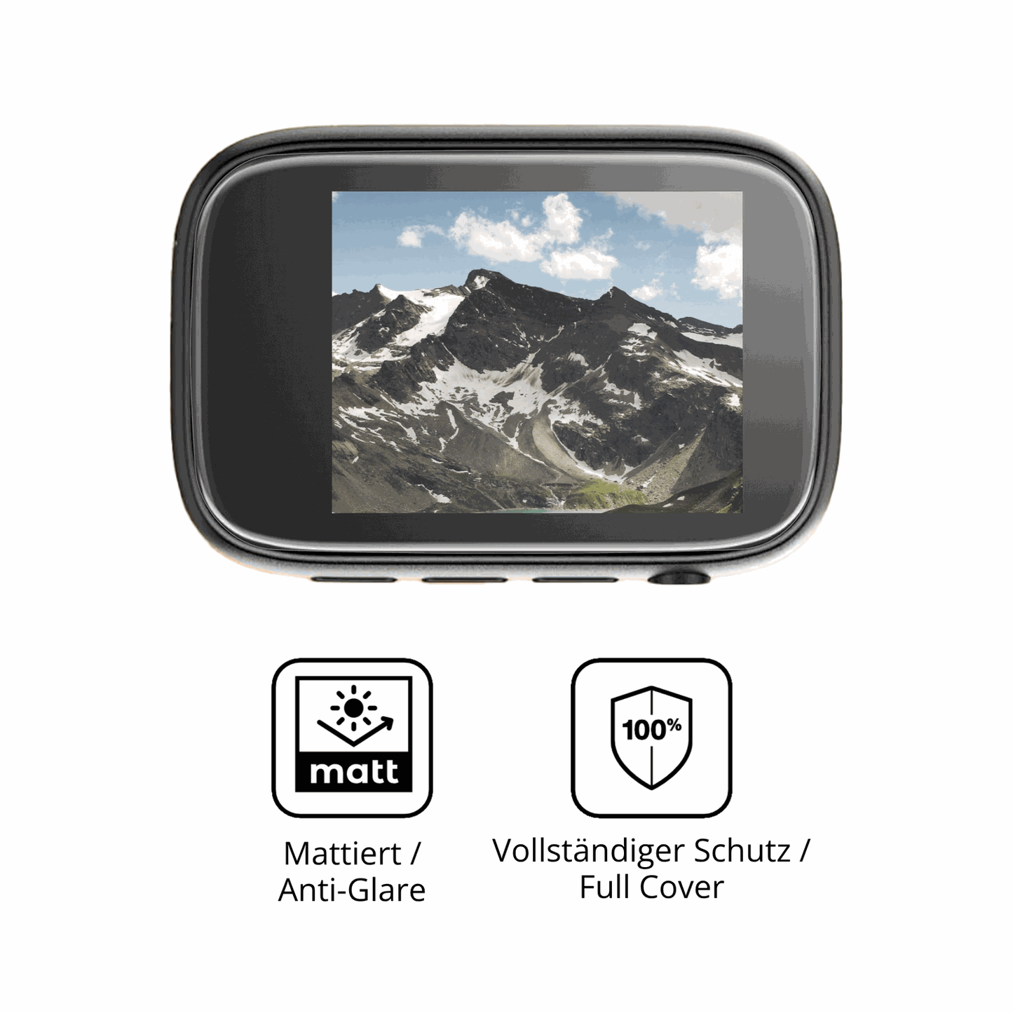 Flexible TPU-Folie passend zugeschnitten für colorcool A3 MP3-Player, vollständige Abdeckung