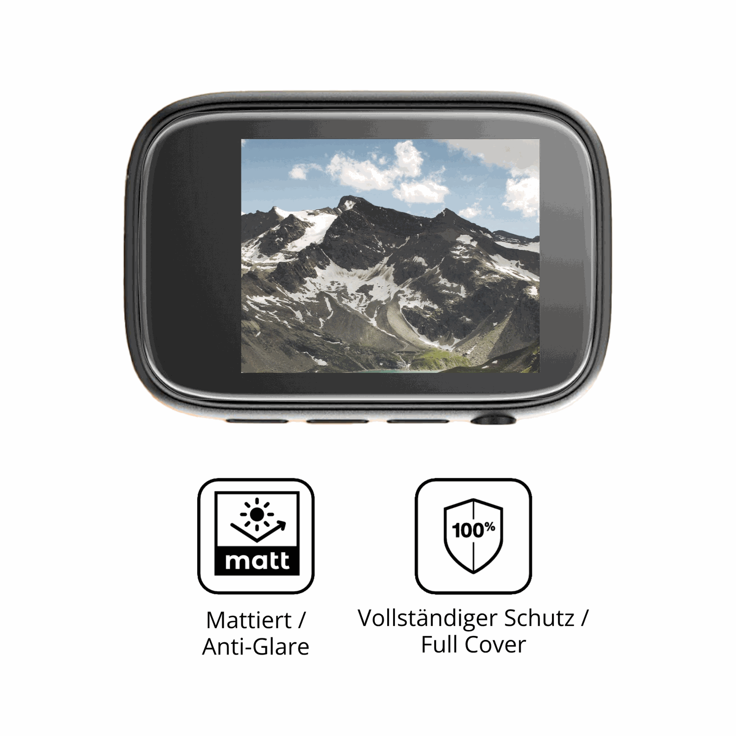 Flexible TPU-Folie passend zugeschnitten für colorcool A3 MP3-Player, vollständige Abdeckung