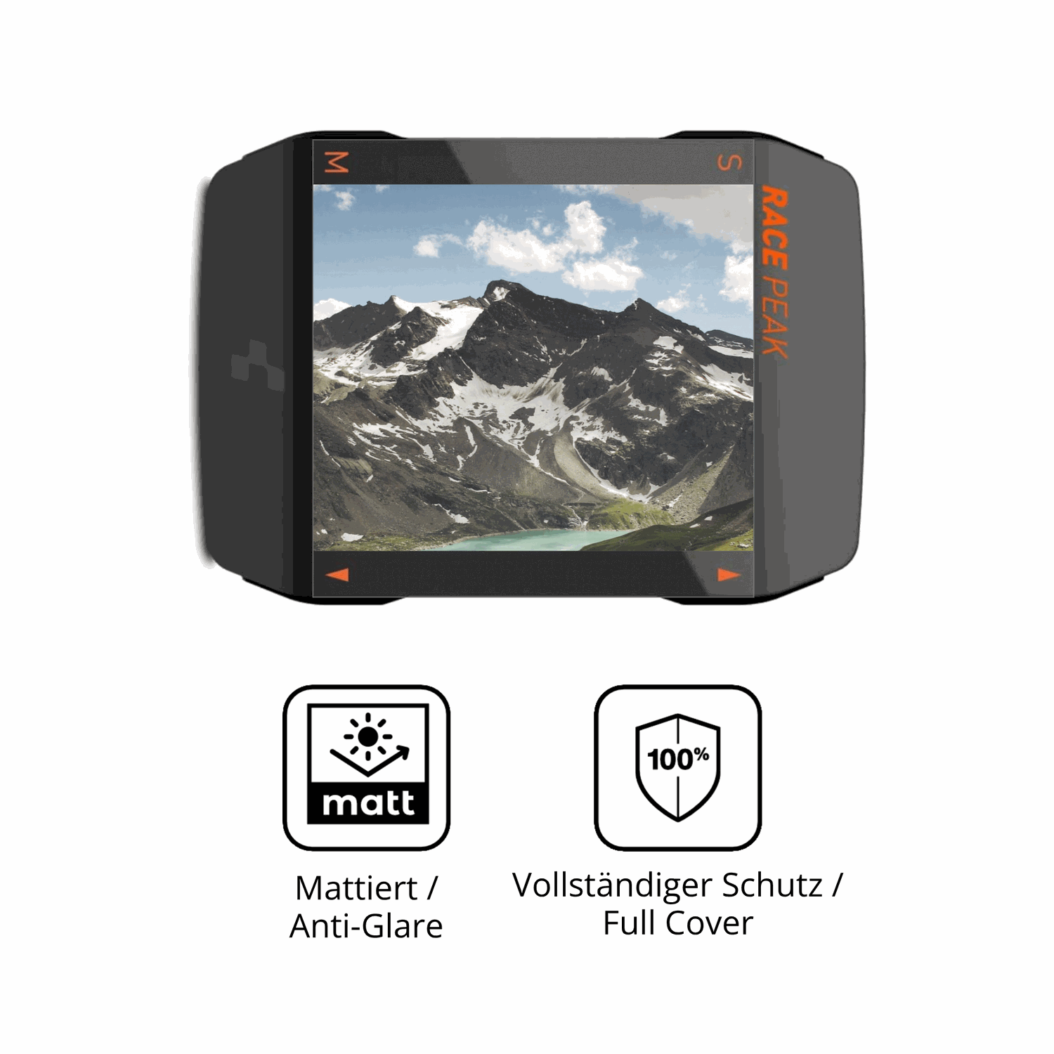 Flexible TPU-Folie passend zugeschnitten für CUBE Race Peak, vollständige Abdeckung