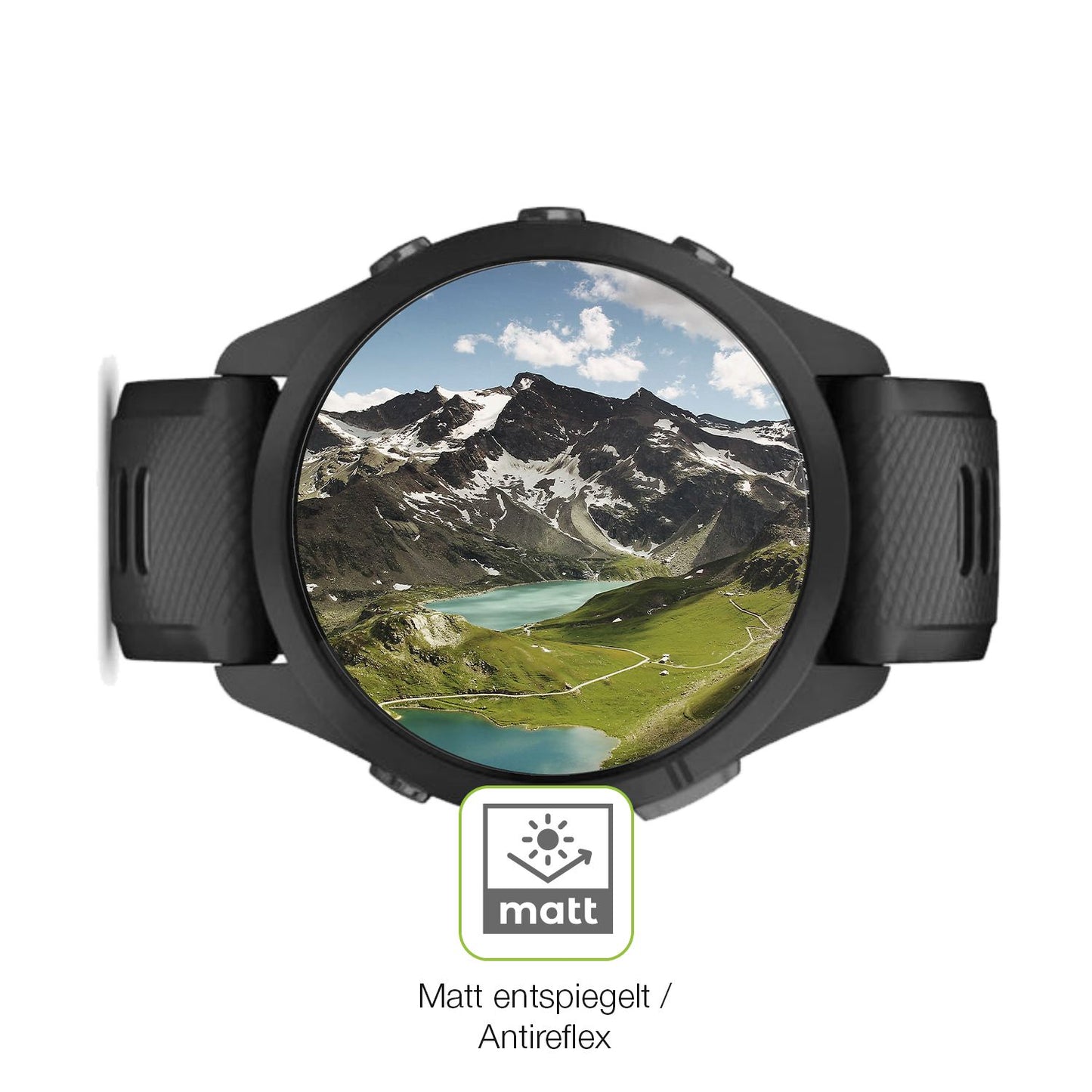 Flexible TPU-Folie passend zugeschnitten für Garmin Forerunner 265 46mm, vollständige Abdeckung