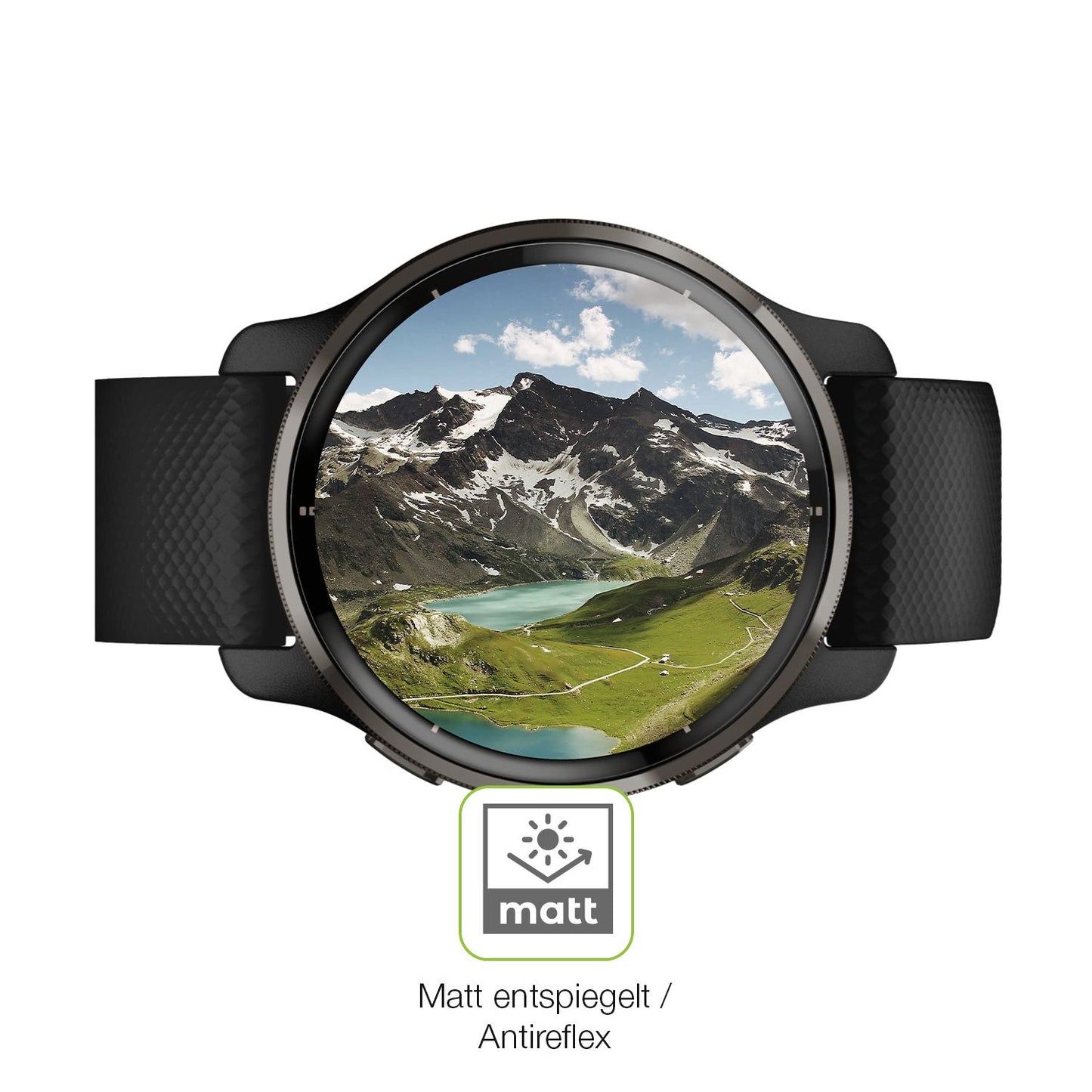 Flexible TPU-Folie passend zugeschnitten für Garmin Venu 2 Plus (43mm), vollständige Abdeckung