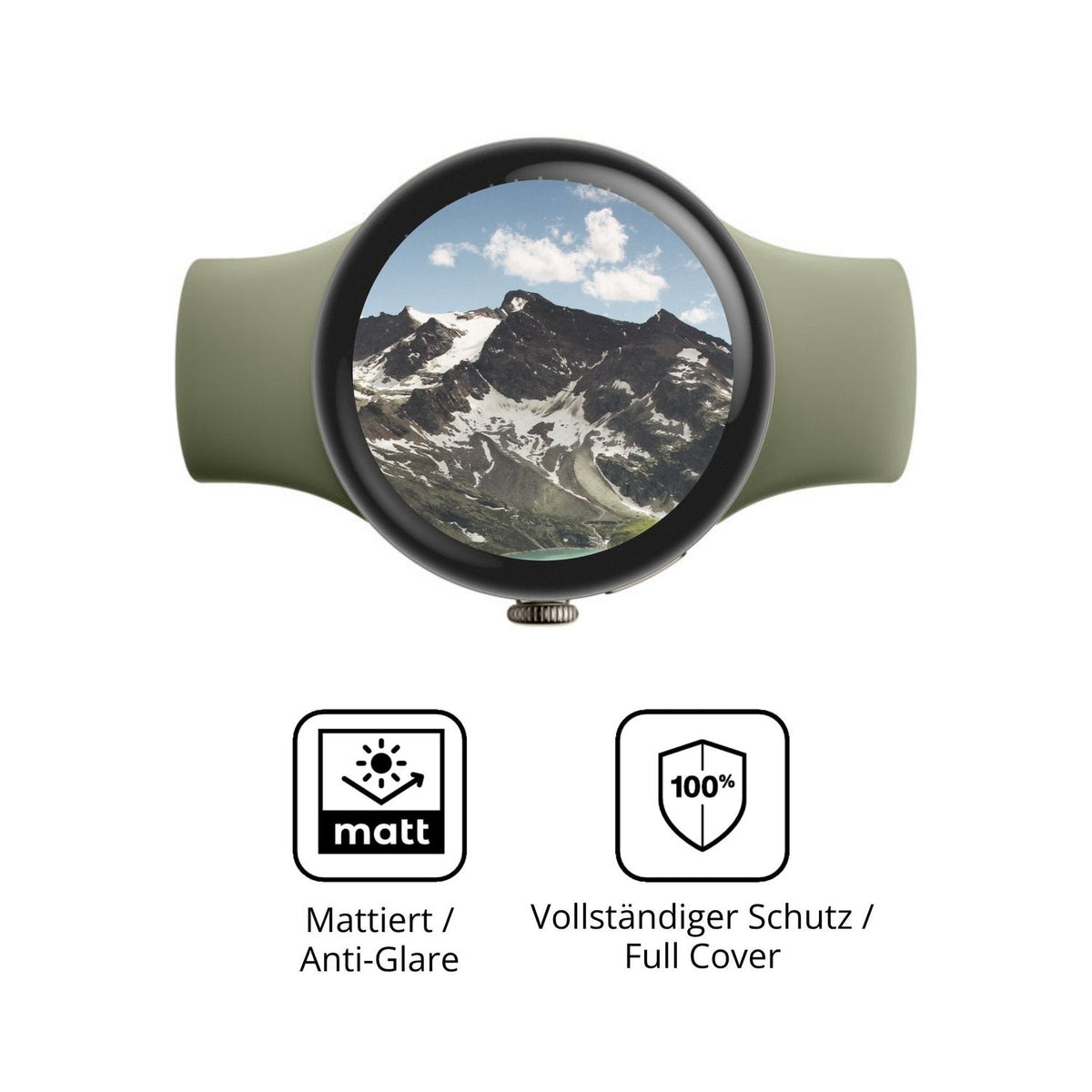 Flexible TPU-Folie passend zugeschnitten für Google Pixel Watch 5 45mm, vollständige Abdeckung