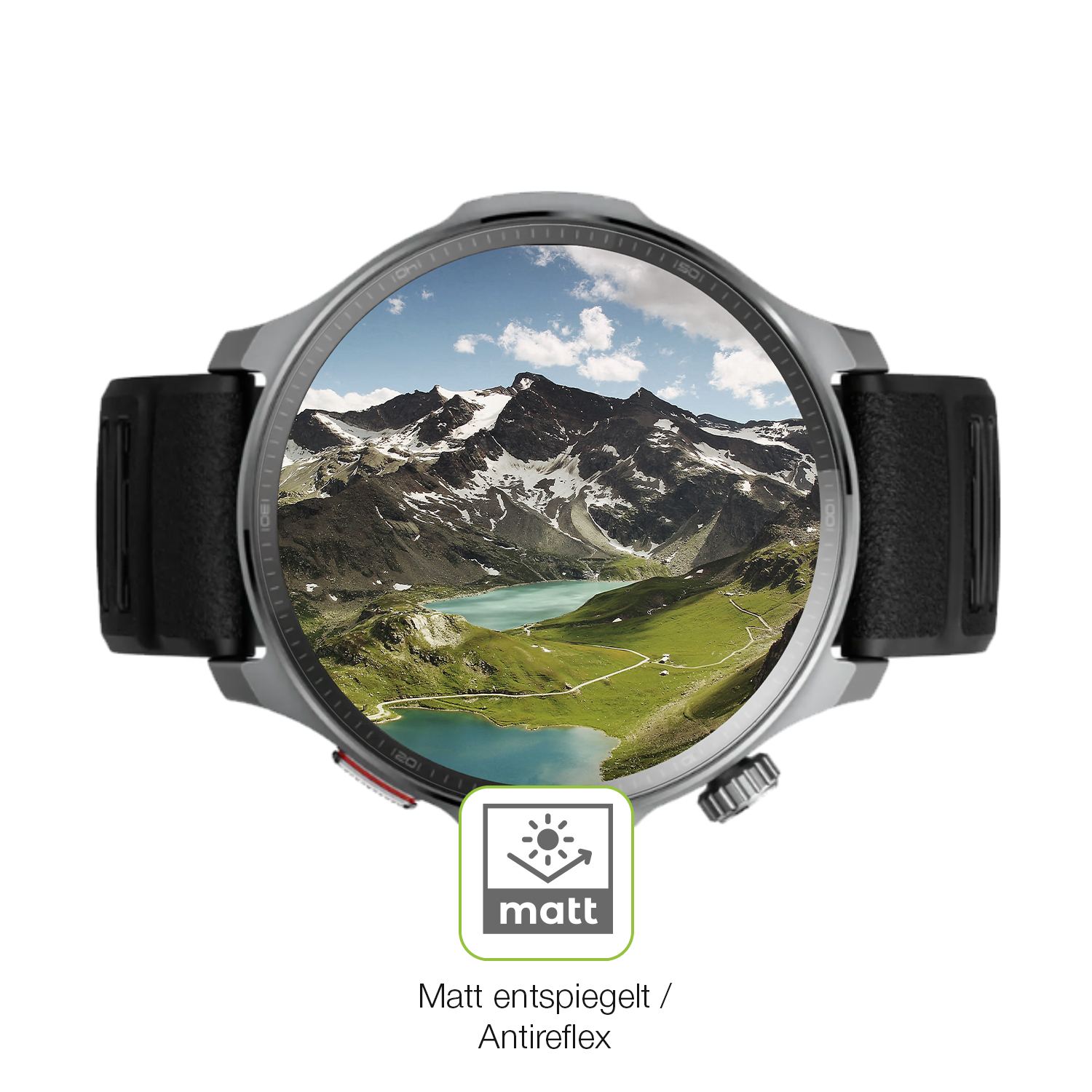 Flexible TPU-Folie passend zugeschnitten für Huami Amazfit Balance 2 XT, vollständige Abdeckung