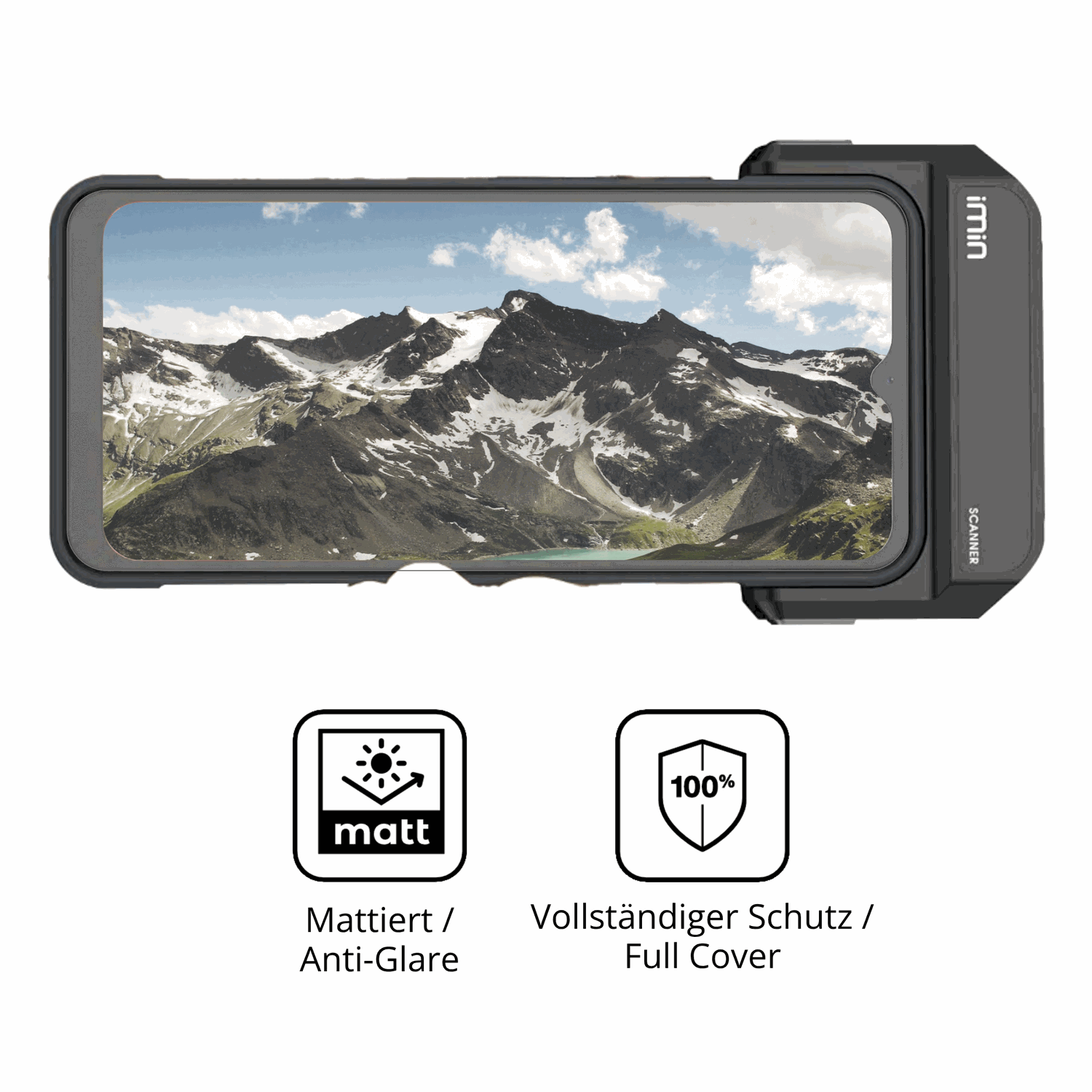Flexible TPU-Folie passend zugeschnitten f�r IMIN Swift 1, vollst�ndige Abdeckung