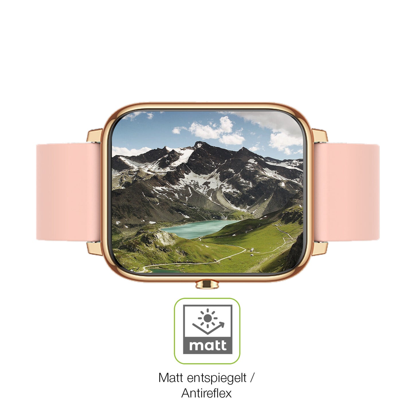 Flexible TPU-Folie passend zugeschnitten für Kalinco CS201C Smartwatch, vollständige Abdeckung