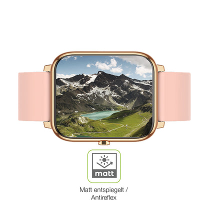 Flexible TPU-Folie passend zugeschnitten für Kalinco CS201C Smartwatch, vollständige Abdeckung