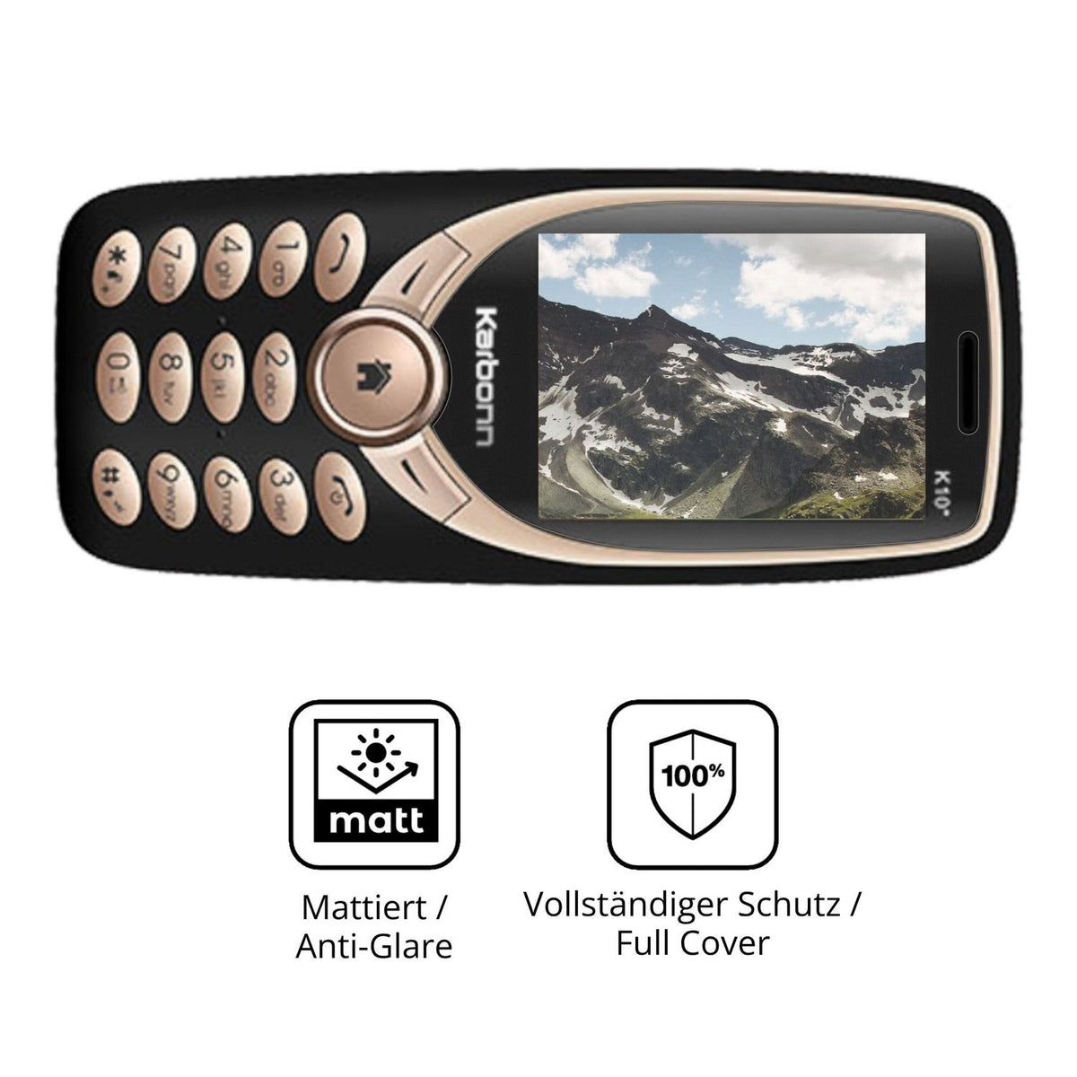 Flexible TPU-Folie passend zugeschnitten für Karbonn K10 Star, vollständige Abdeckung