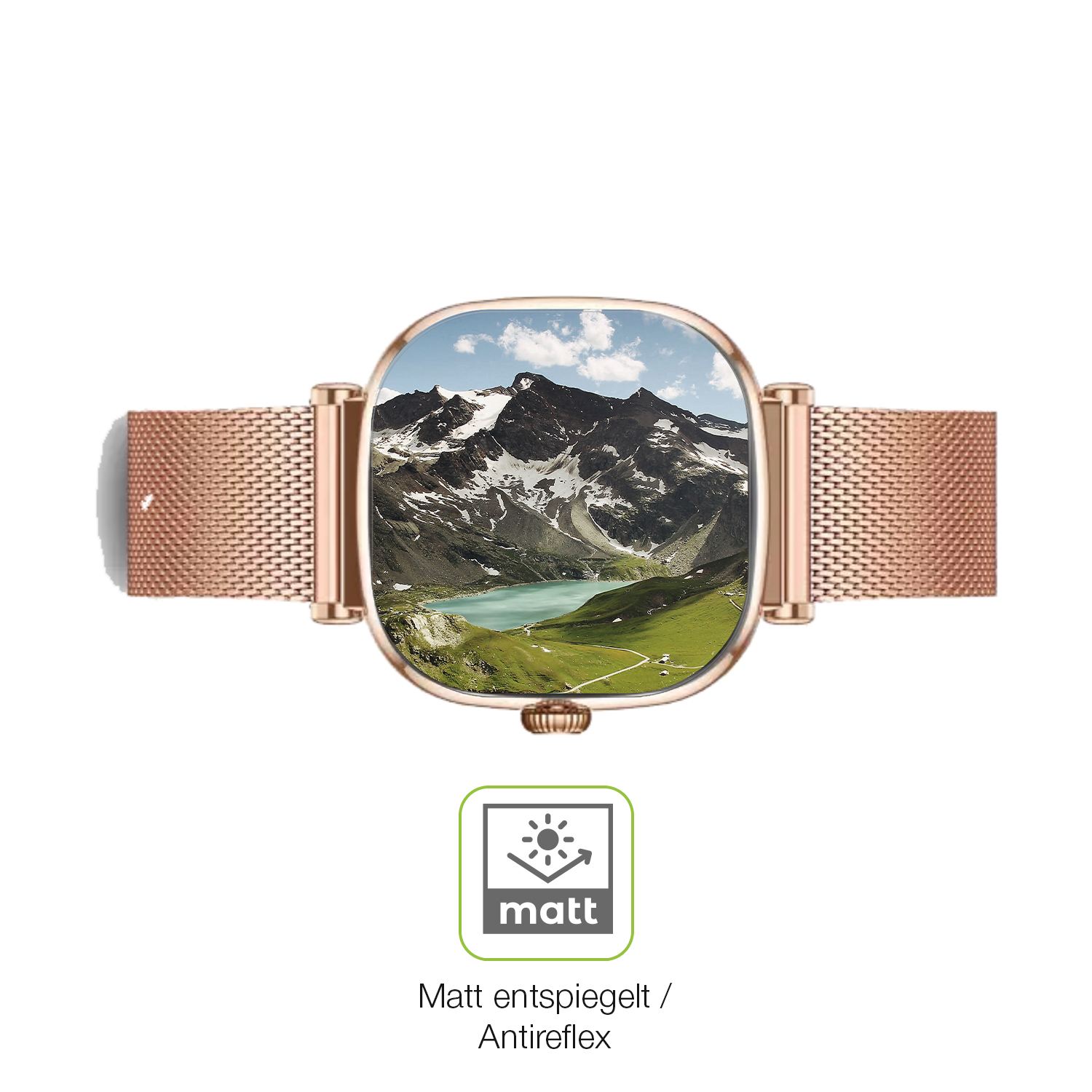 Flexible TPU-Folie passend zugeschnitten für KSIX Iria Smartwatch 1.7 Zoll, vollständige Abdeckung