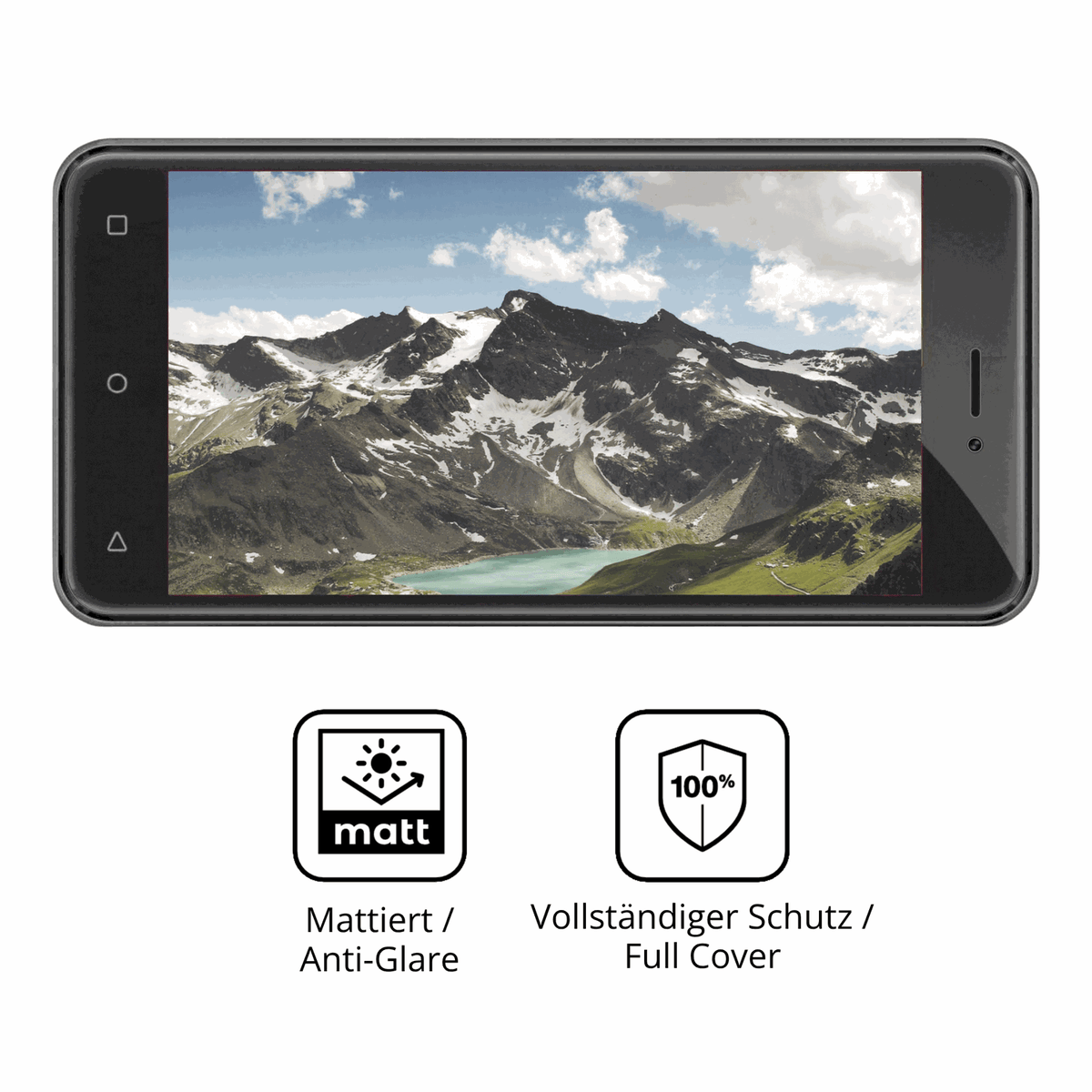 Flexible TPU-Folie passend zugeschnitten für Logicom Ezy, vollständige Abdeckung