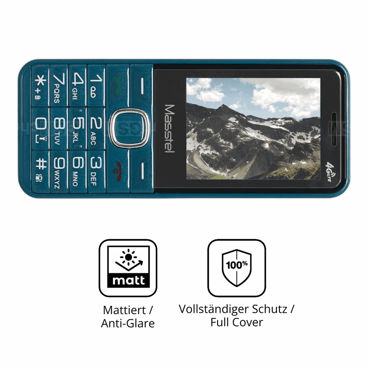 Flexible TPU-Folie passend zugeschnitten für Masstel Izi 26, vollständige Abdeckung