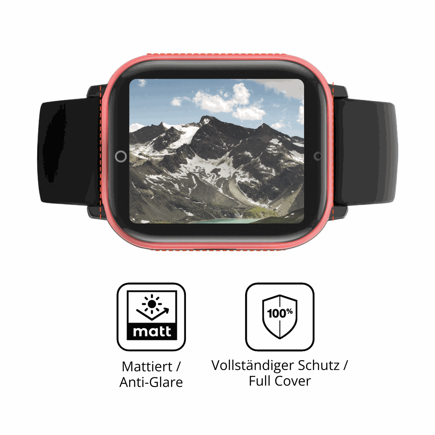Flexible TPU-Folie passend zugeschnitten f�r PAJ GPS Tracker Kids Smartwatch, vollst�ndige Abdeckung