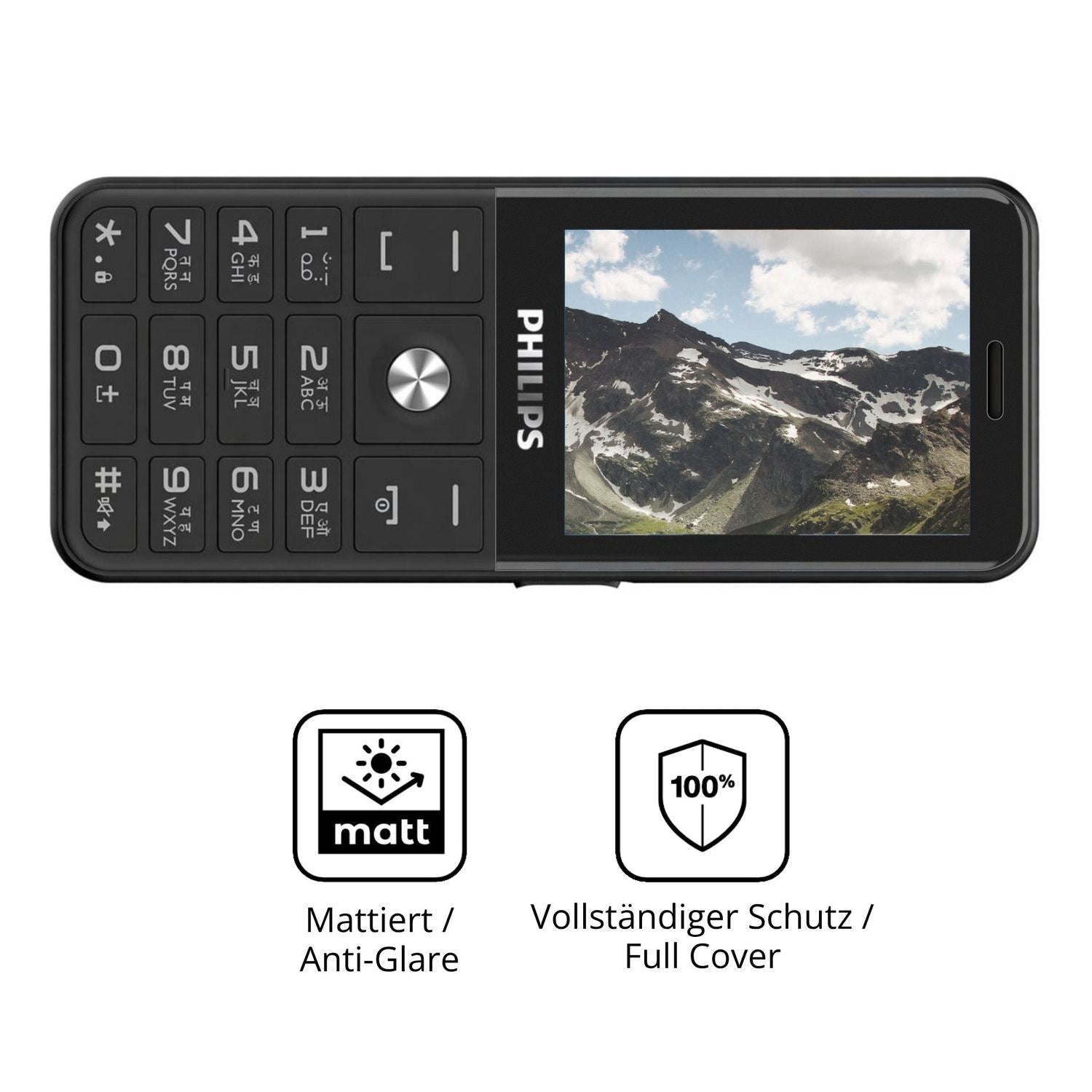 Flexible TPU-Folie passend zugeschnitten für Philips E2221, vollständige Abdeckung
