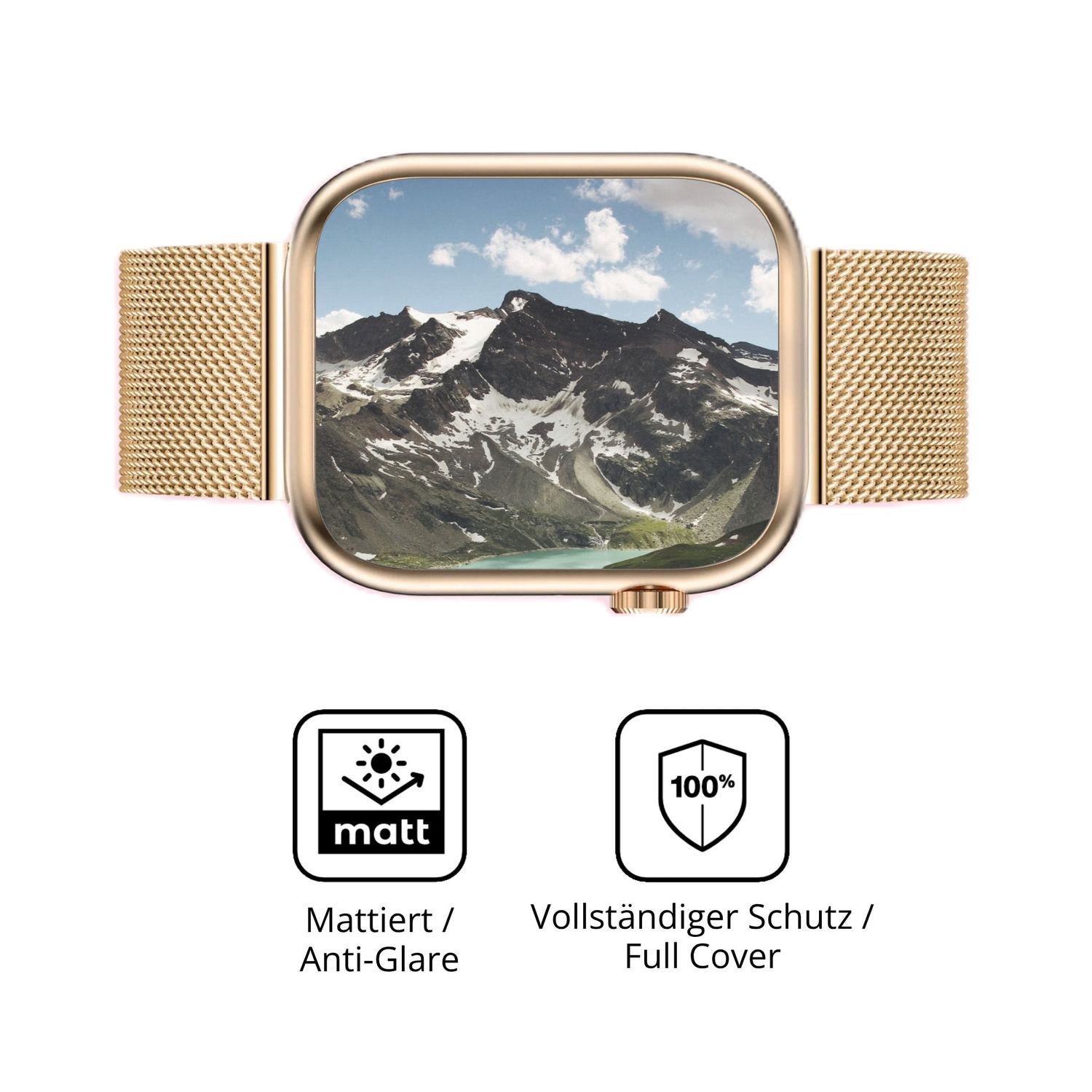 Flexible TPU-Folie passend zugeschnitten für Siltcon Serea 1.32 Zoll, vollständige Abdeckung