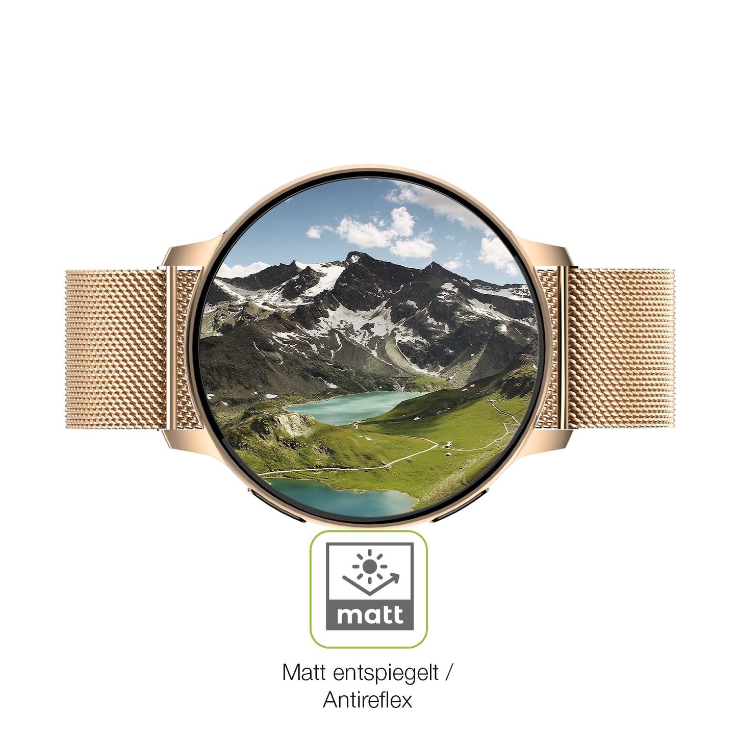 Flexible TPU-Folie passend zugeschnitten für Sloksfil 1.39 Zoll Smartwatch, vollständige Abdeckung